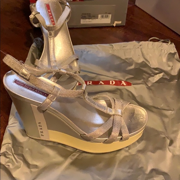 Prade wedge Heels Sandals - Picture 1 of 8
